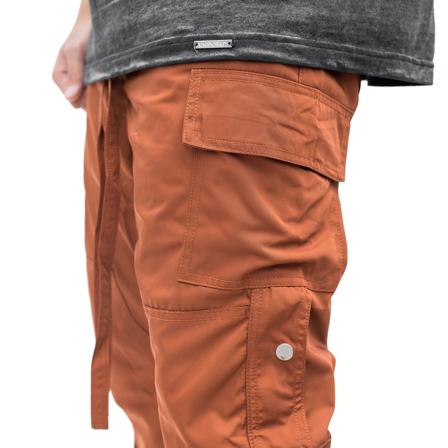 Nylon Snap Cargos in Mocha