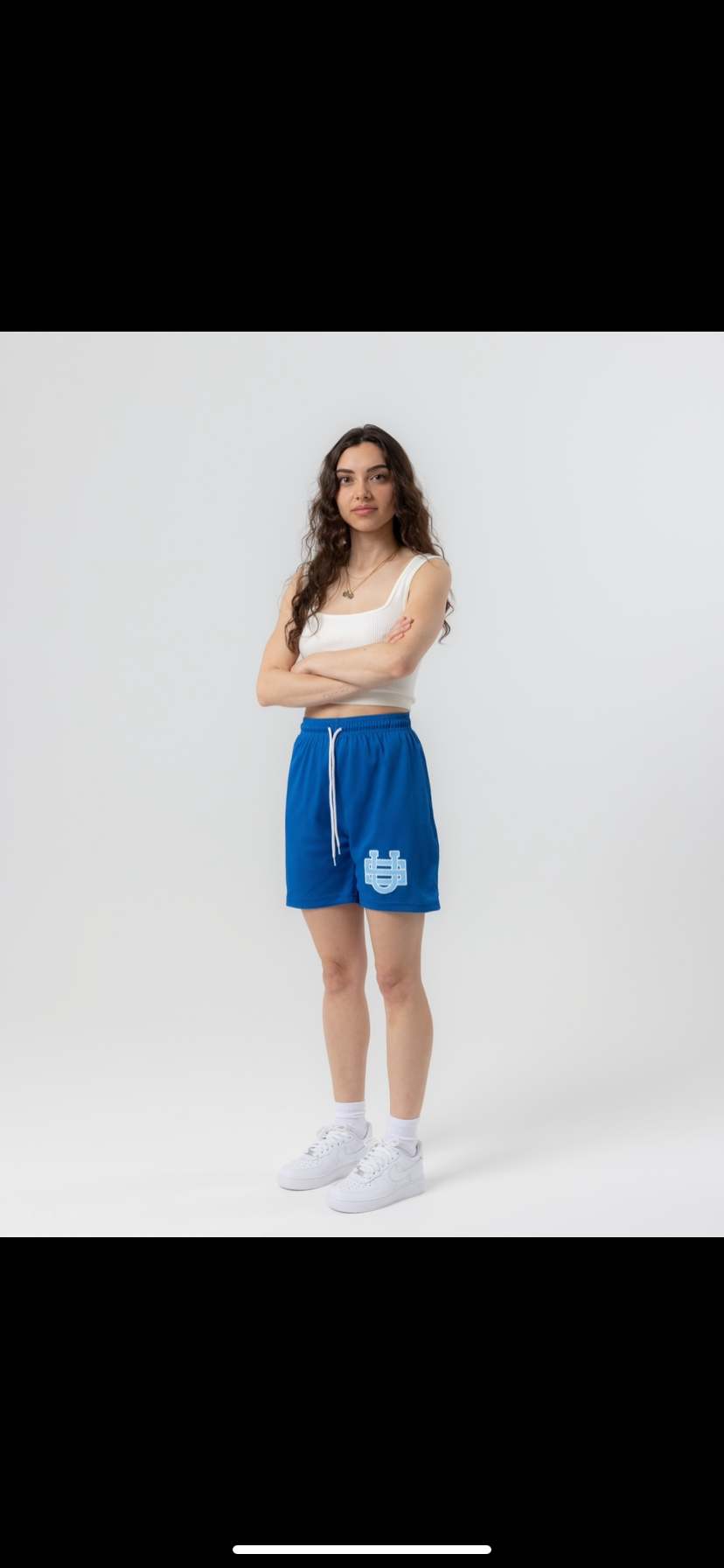 Uniform Studios Monogram Mesh Shorts (Royal/BabyBlue)