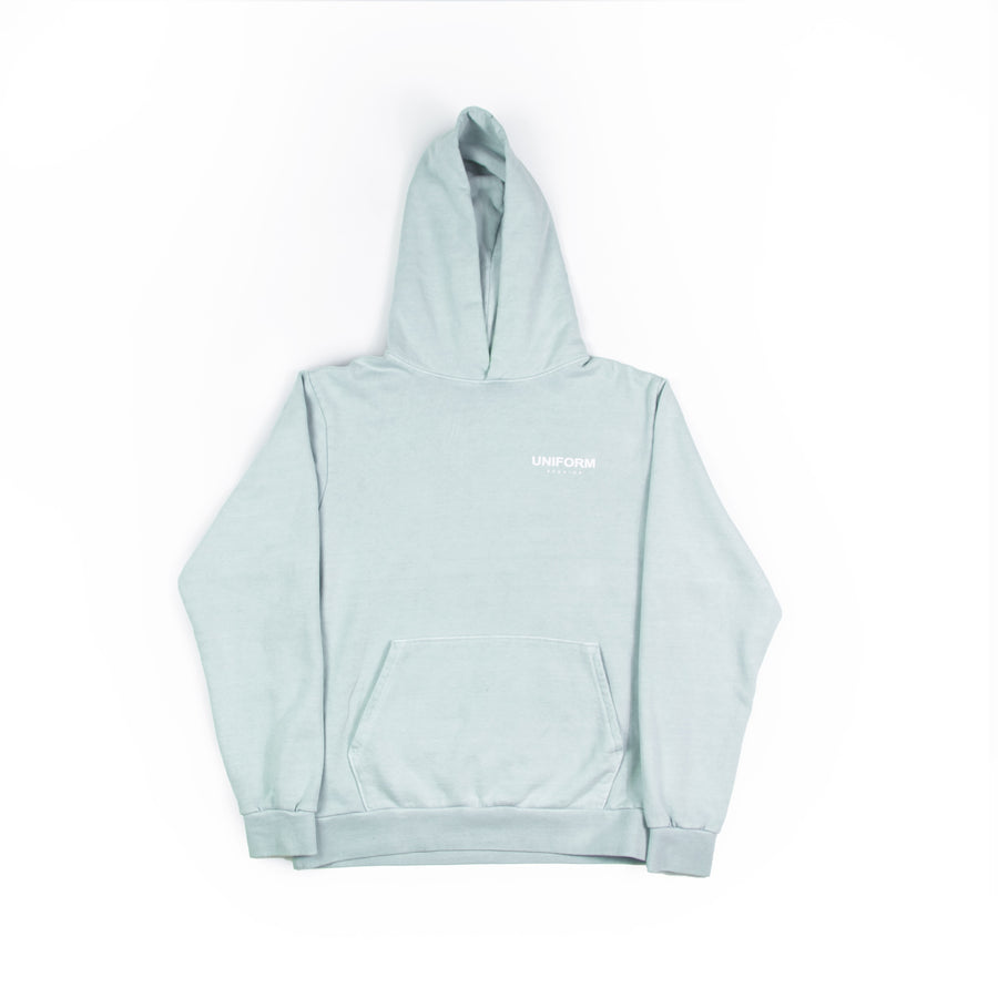 Uniform Studios Logo Fleece Hoodie  (Sage Green)