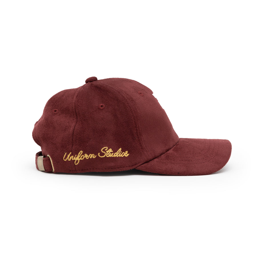 World Series LA Suede Strap-back  (Burgundy)