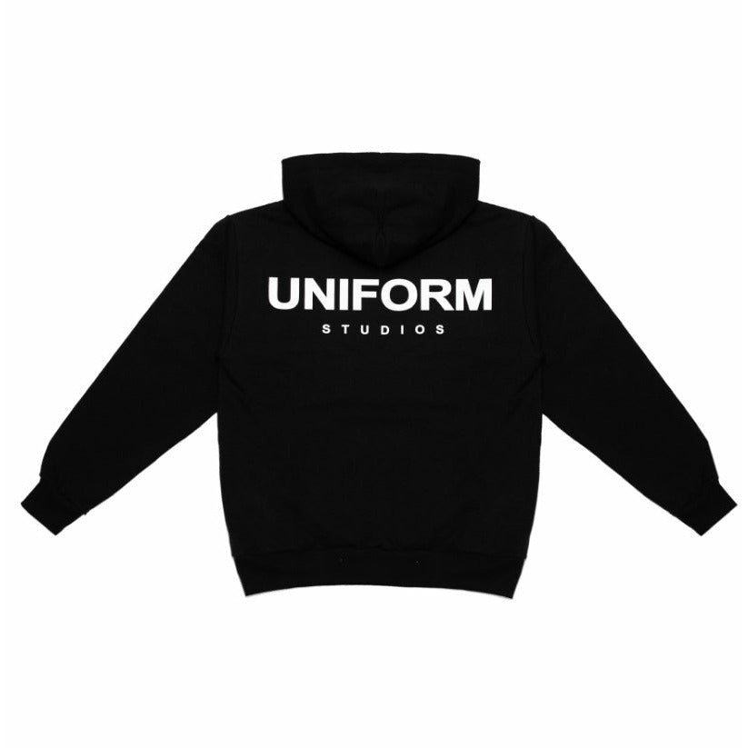 Uniform Studios Logo Hoodie (Black/White)