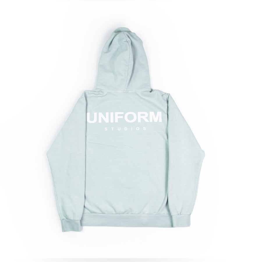 Uniform Studios Logo Fleece Hoodie  (Sage Green)