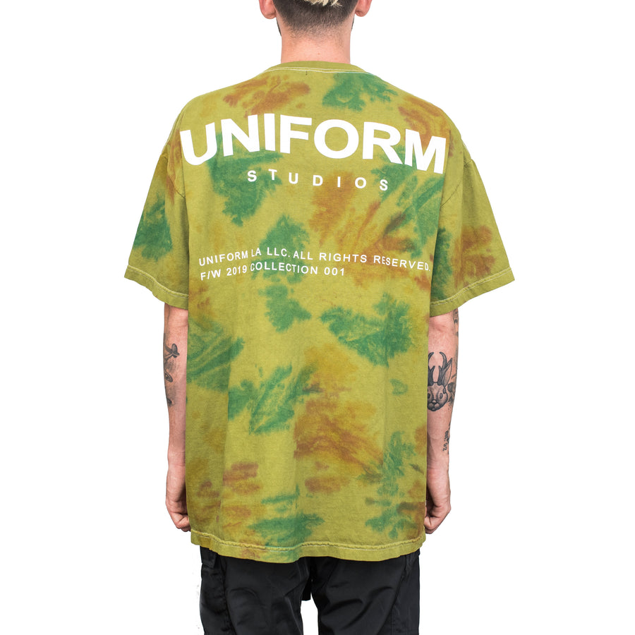 Uniform Tie Dye Camo Logo Tee