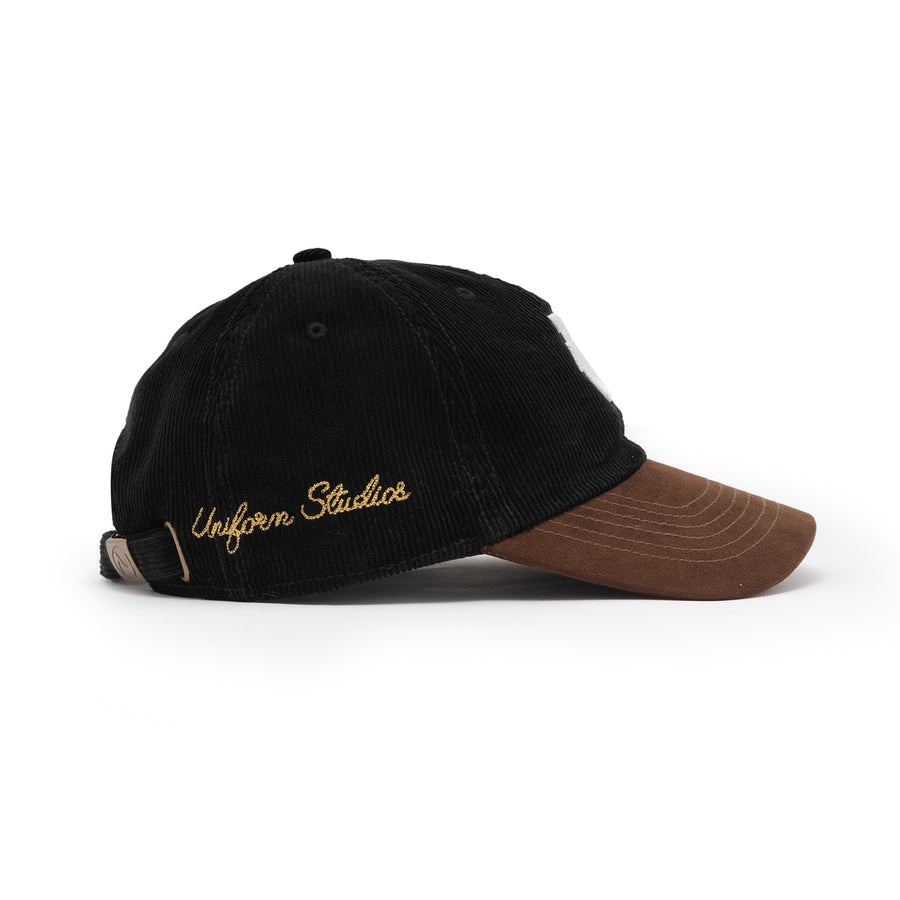 LA Corduroy Two Tone Cap (Black/Brown)