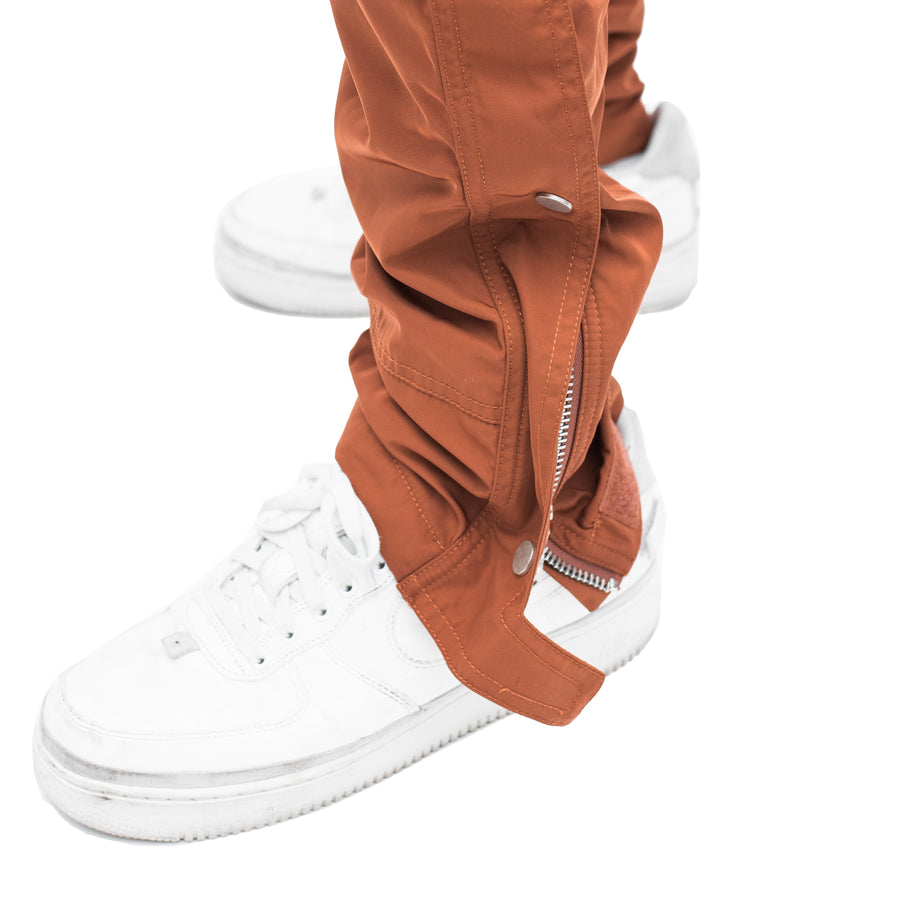 Nylon Snap Cargos in Mocha