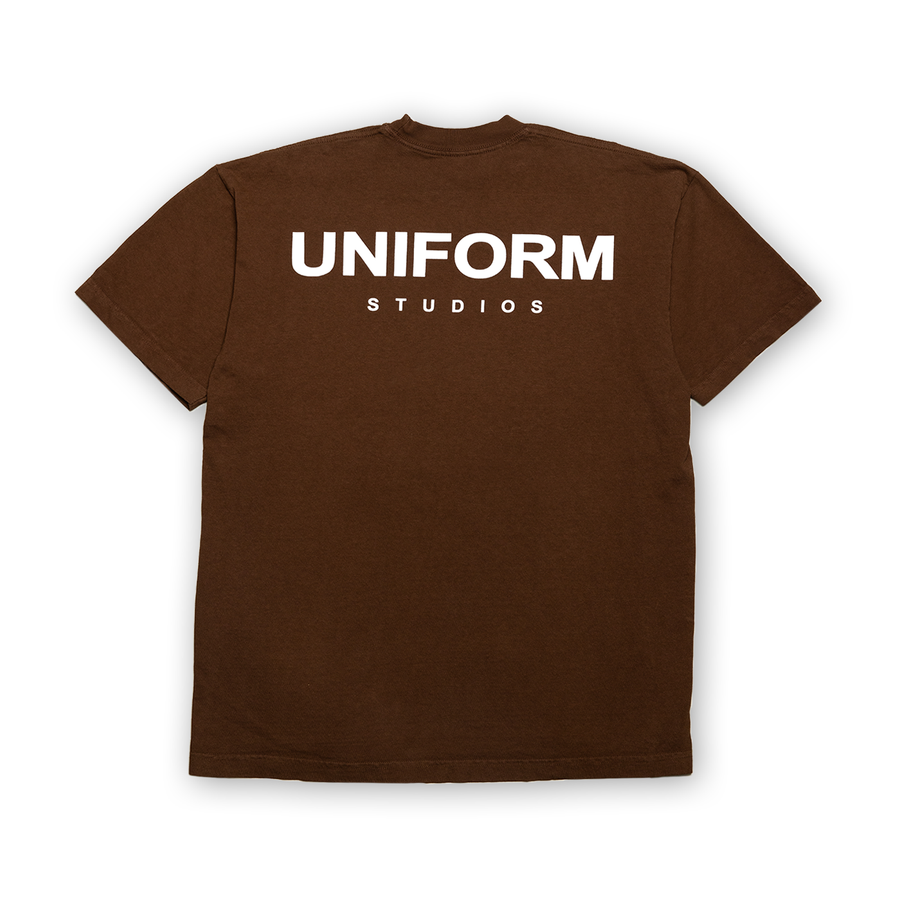 Uniform Studios Logo Tee (Chocolate Brown)