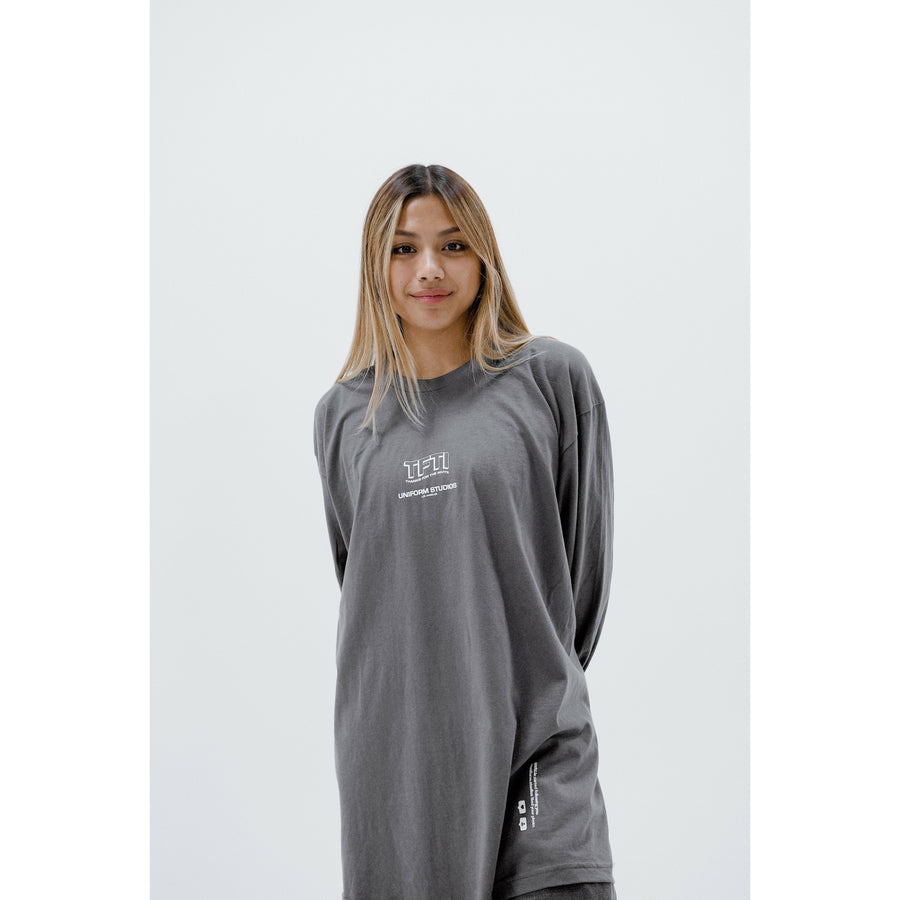 UNIFORM STUDIOS X TFTI MERCH LONG SLEEVE (DEEP GREY)