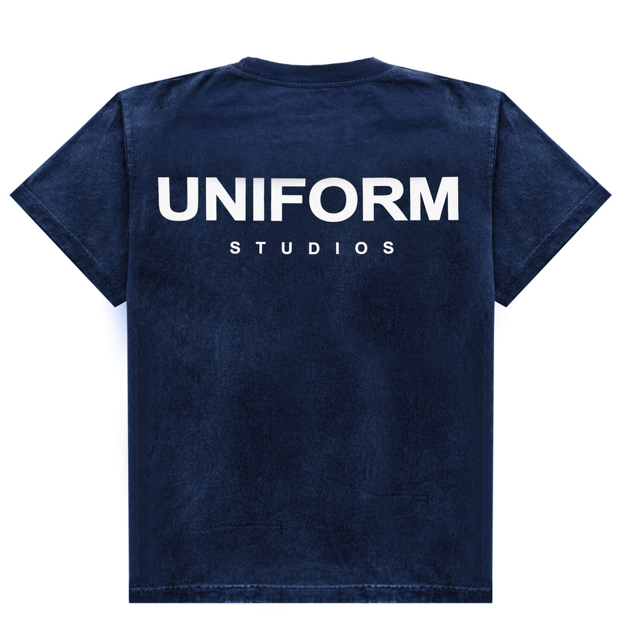 Uniform Studios Logo Tee (Aged Indigo)