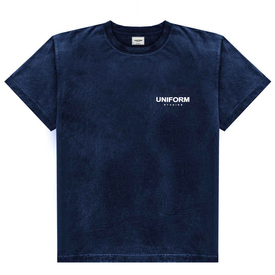Uniform Studios Logo Tee (Aged Indigo)