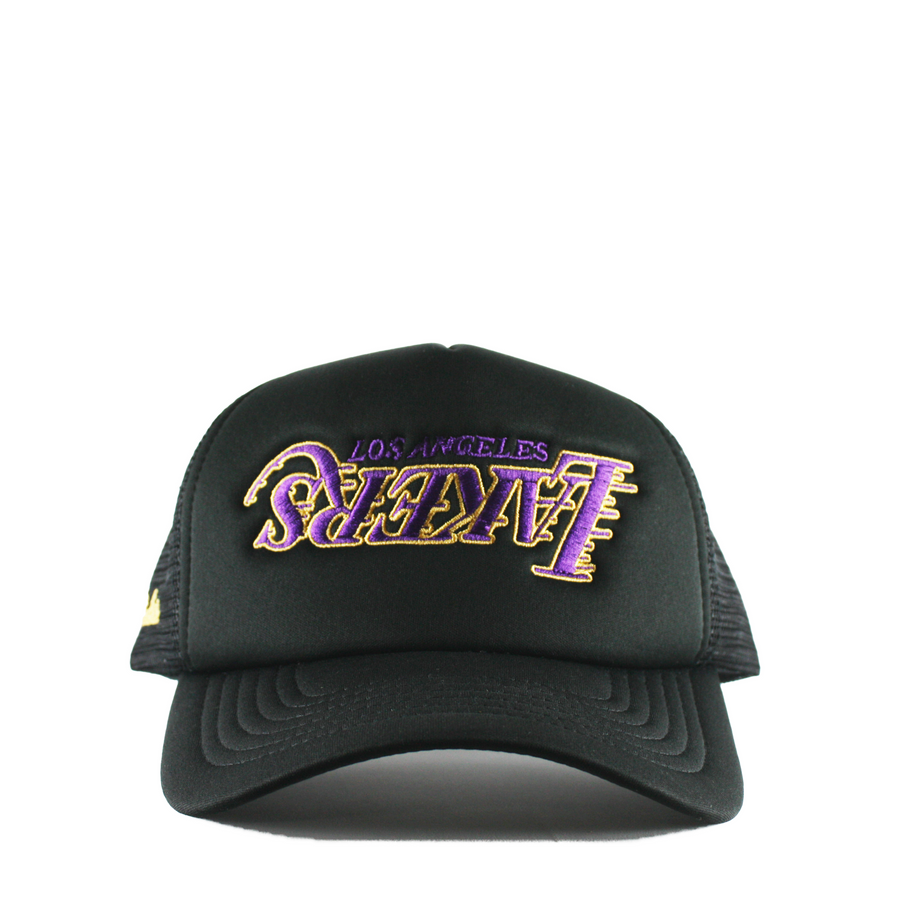 Lakers Foam Trucker Snapback (Black)