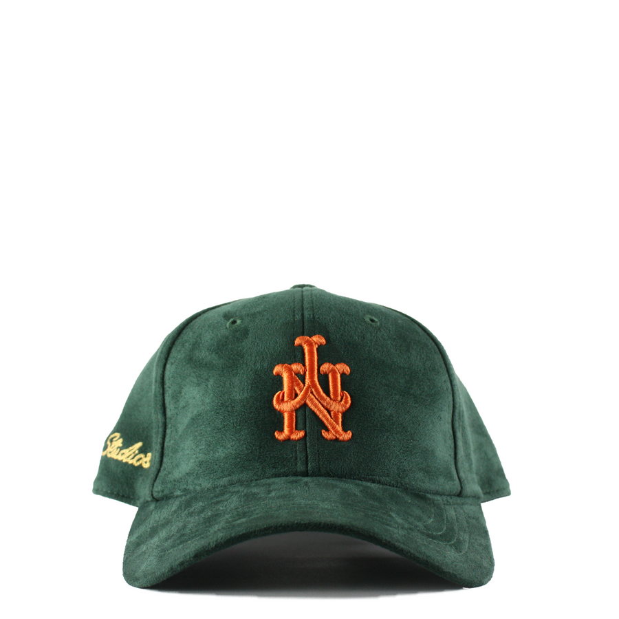 Uniform Mets Suede Strap-back (Forest Green)