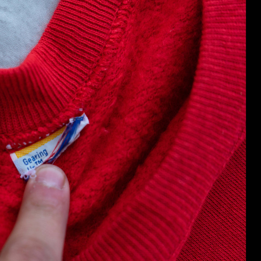 VINTAGE LEE RAGLAN CREWNECK RED (XS-SMALL)