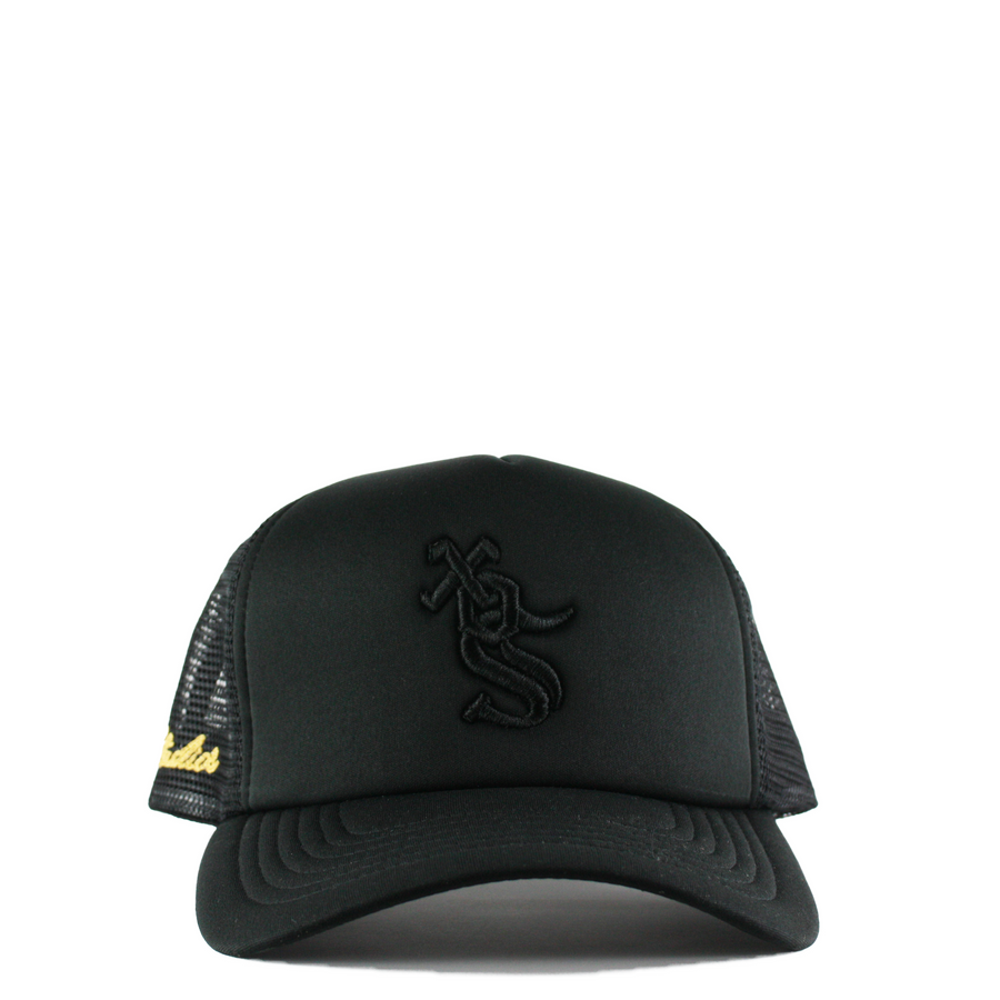 Uniform White Sox Trucker Snapback (Black/Black)