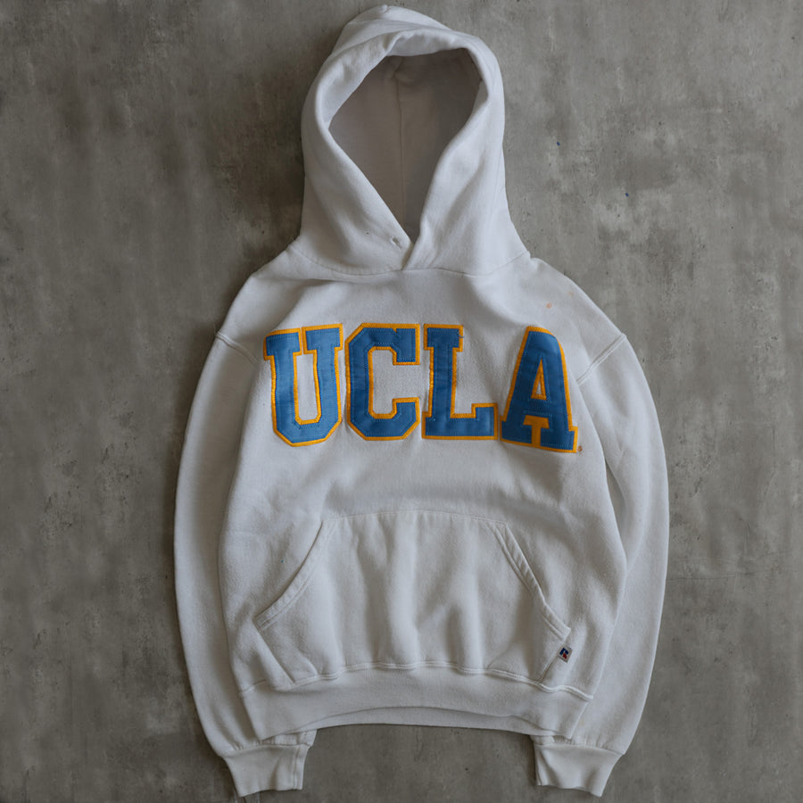 VINTAGE UCLA 1990'S RUSSELL WHITE HOODIE (SMALL)