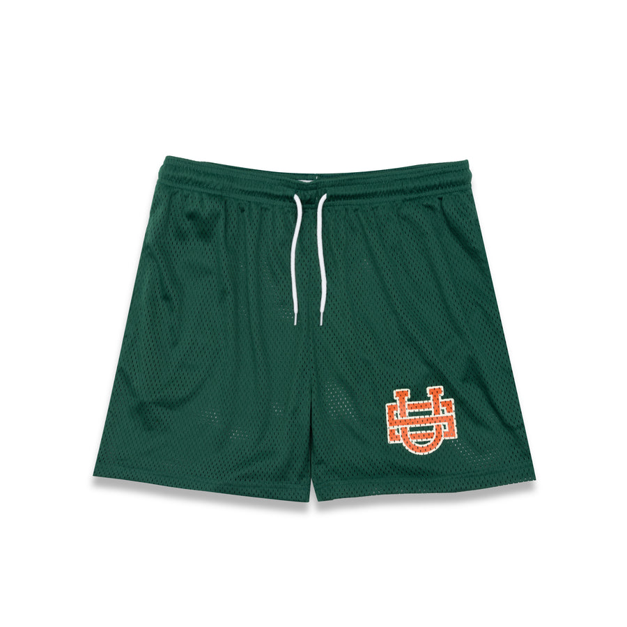 Uniform Studios Monogram Mesh Shorts (Green)